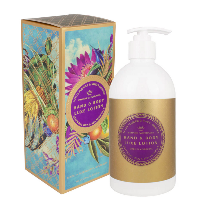 Lotus Flower & Sweet Orange Oil Hand & Body Lotion 500ml