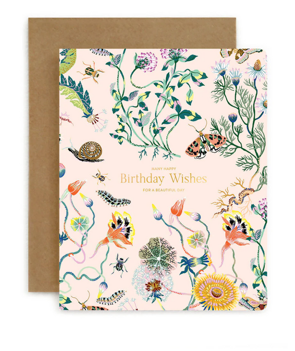 Wondergarden Birthday Wishes Card