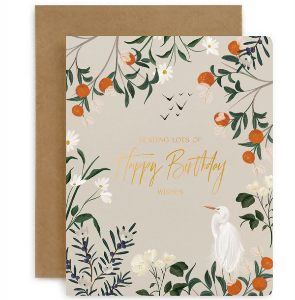 Sending lots of Happy Birthday Wishes Greeting Card